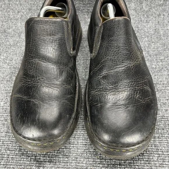 Dr Martens Boyle Black Leather Slip On Shoes Loafers Mens 13 Casual Work