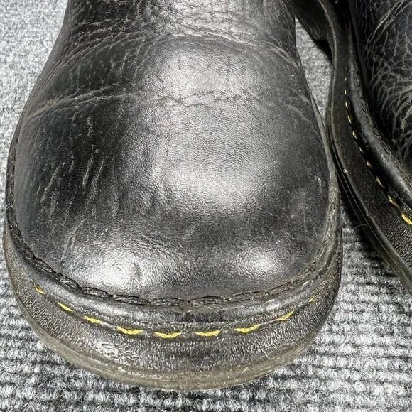 Dr Martens Boyle Black Leather Slip On Shoes Loafers Mens 13 Casual Work