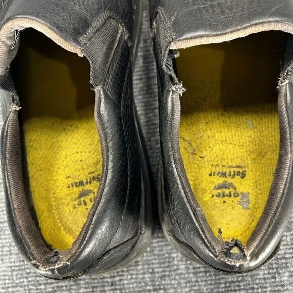 Dr Martens Boyle Black Leather Slip On Shoes Loafers Mens 13 Casual Work
