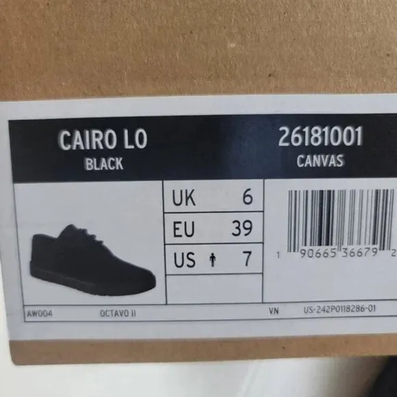 Dr. Martens Cairo Low Canvas Unisex Sneakers NWOT Men 7 WM 8