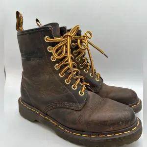 Dr. Martens Doc England MIE Rare 90's Vintage Aztec Crazy Horse 1460 Boots Y2K