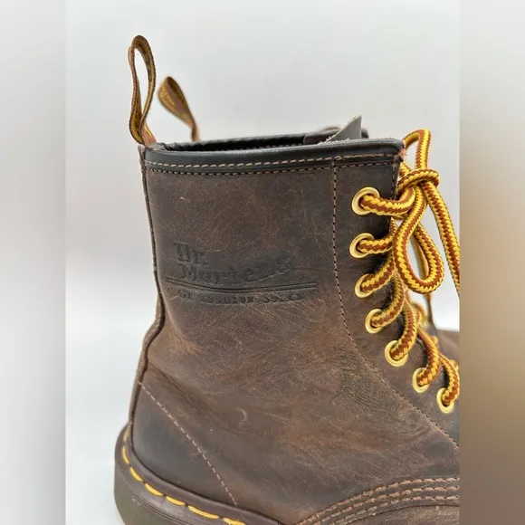Dr. Martens Doc England MIE Rare 90's Vintage Aztec Crazy Horse 1460 Boots Y2K