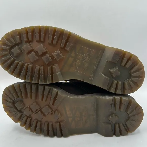 Dr. Martens Doc England MIE Rare 90's Vintage Aztec Crazy Horse 1460 Boots Y2K