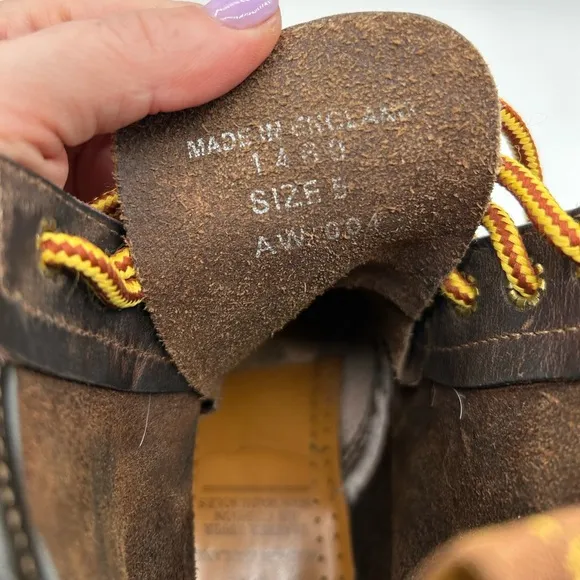 Dr. Martens Doc England MIE Rare 90's Vintage Aztec Crazy Horse 1460 Boots Y2K