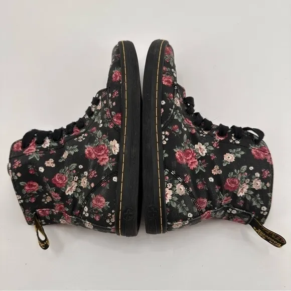 Dr. Martens Floral Hackney Lace Up Boots Size 6