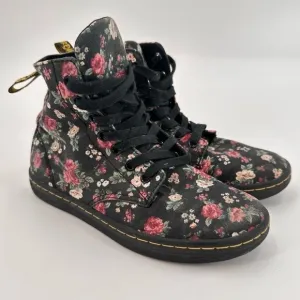Dr. Martens Floral Hackney Lace Up Boots Size 6