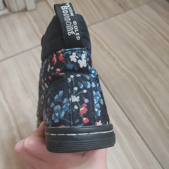 Dr. Martens Floral Maelly Canvas Lace Up Boots