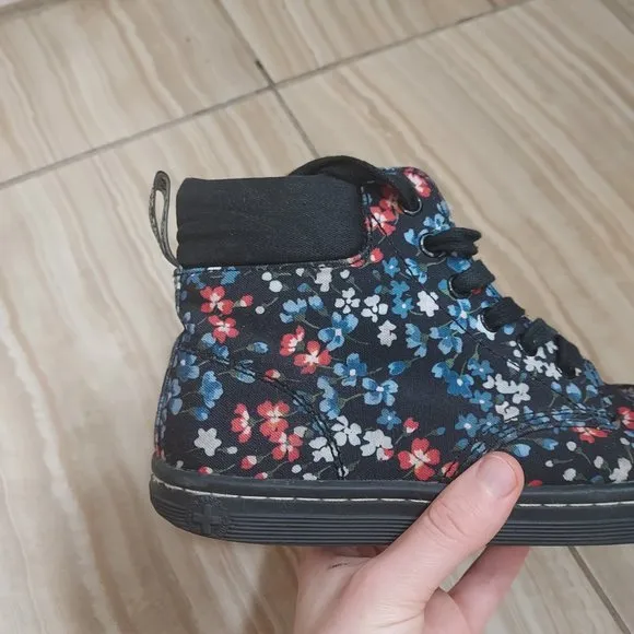 Dr. Martens Floral Maelly Canvas Lace Up Boots