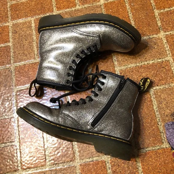 Dr Martens Glitter Lace-up Boots 1460 Size 1