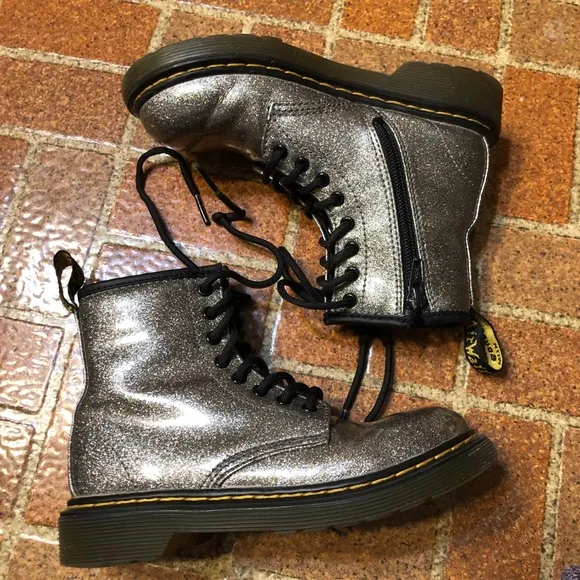 Dr Martens Glitter Lace-up Boots 1460 Size 1