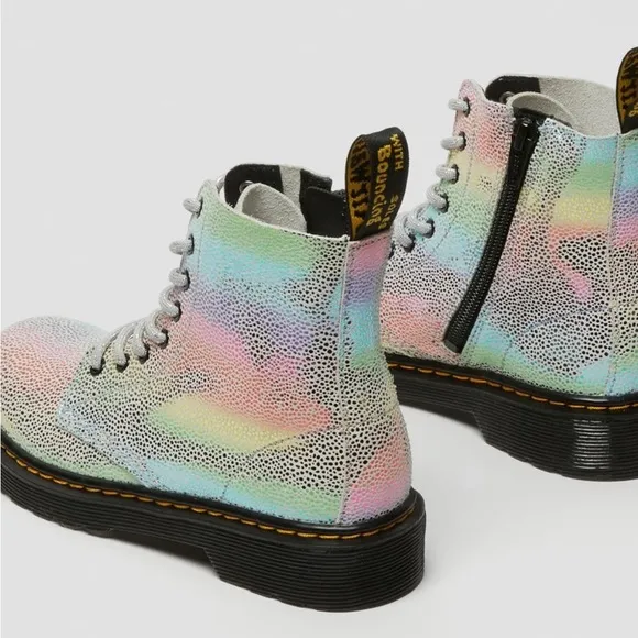 Dr. Martens JUNIOR 1460 PASCAL IRIDESCENT LACE UP BOOTS