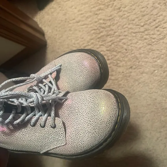 Dr. Martens JUNIOR 1460 PASCAL IRIDESCENT LACE UP BOOTS