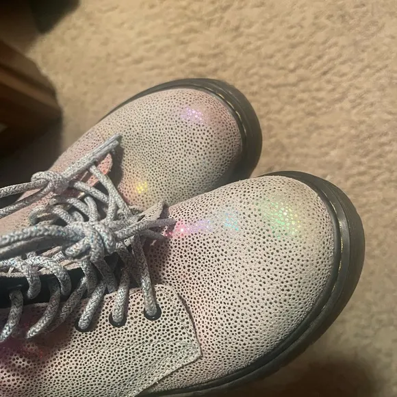 Dr. Martens JUNIOR 1460 PASCAL IRIDESCENT LACE UP BOOTS