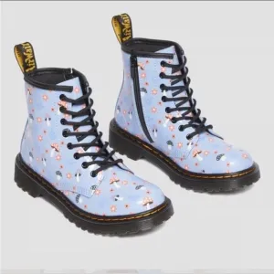 Dr Martens junior 1460 patent woodland lace up boots