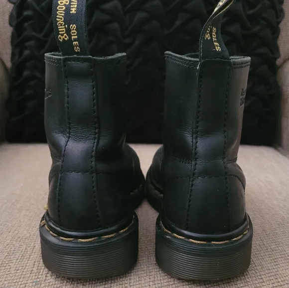DR MARTENS KIDS UNISEX BLACK 8175 LACE UP BOOTS