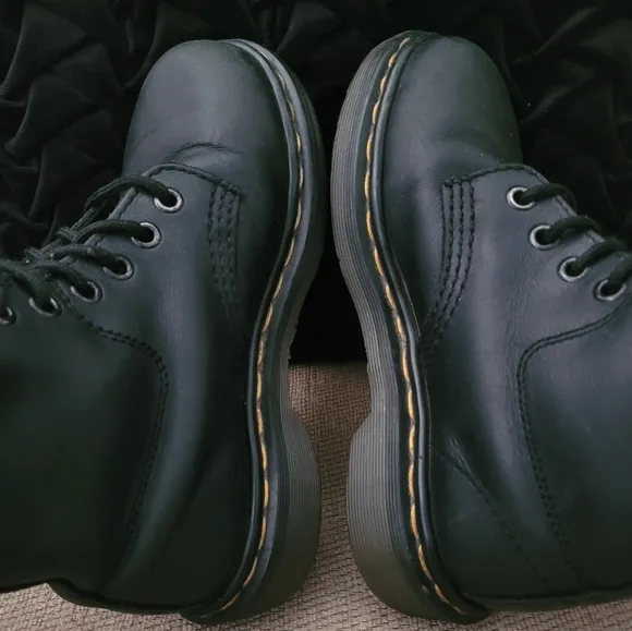 DR MARTENS KIDS UNISEX BLACK 8175 LACE UP BOOTS