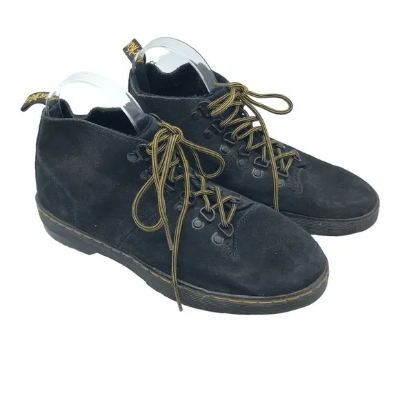Dr. Martens Lahava Chukka Boots Suede Leather Lace Up Black Womens 8