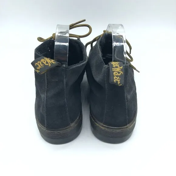 Dr. Martens Lahava Chukka Boots Suede Leather Lace Up Black Womens 8