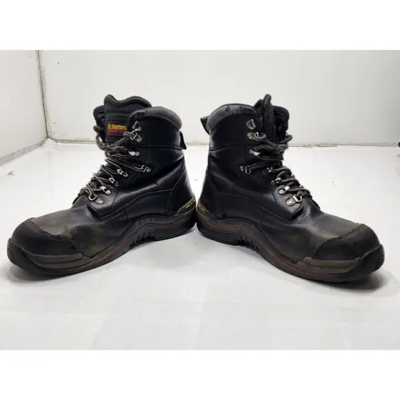 Dr Martens Men's  Industrial Steel Toe Safety Boots Black 7A64 AW501 Size 9M