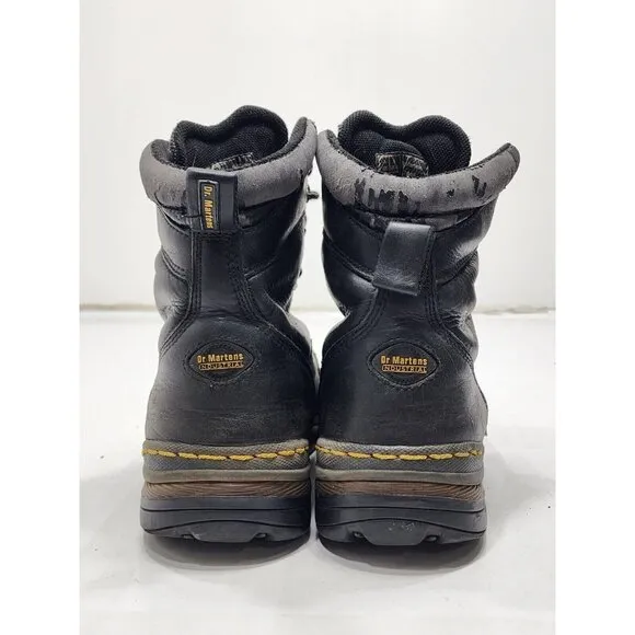 Dr Martens Men's  Industrial Steel Toe Safety Boots Black 7A64 AW501 Size 9M