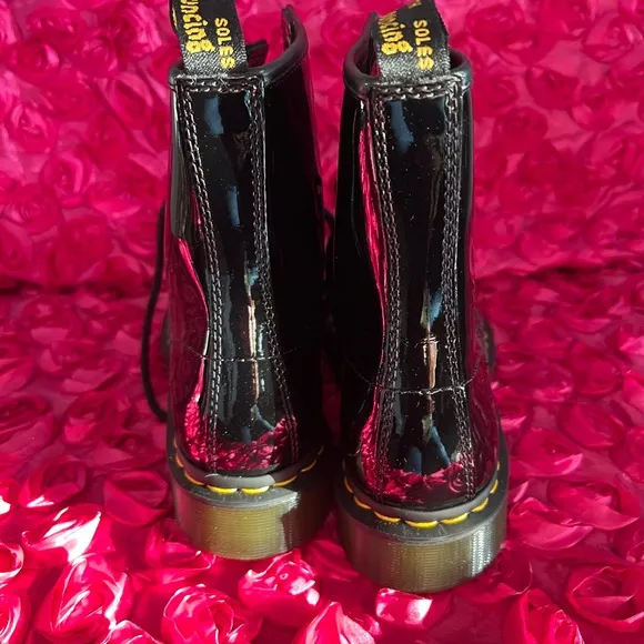 Dr Martens Patent leather lace up boots