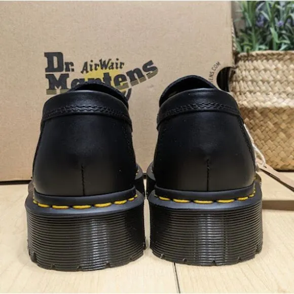 Dr. Martens Penton Bex Square Toe Hair-On &amp; Black Lucido Leather Loafers UK5 NIB