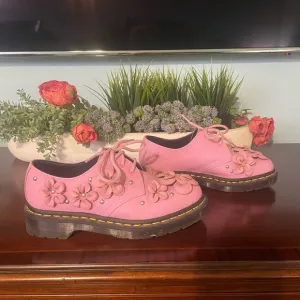 Dr. Martens Pink Flower Flats with Chunky Sole