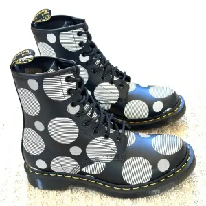 Dr. Martens Polka  Dots Leather Lady’s Ankle Boots.