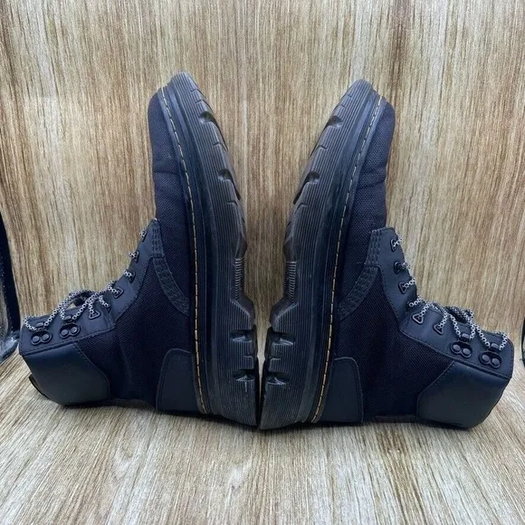 Dr. Martens Tarik Combat Boots Men's Size 10 Black Ankle Utility Lace Up
