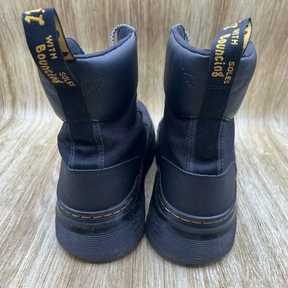 Dr. Martens Tarik Combat Boots Men's Size 10 Black Ankle Utility Lace Up