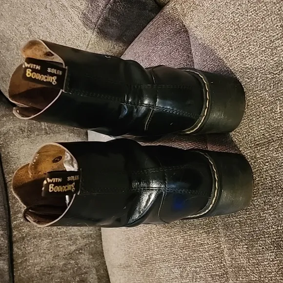 Dr Martens vintage size 39 eu (women's 8.5)Black Leather Combat Boots