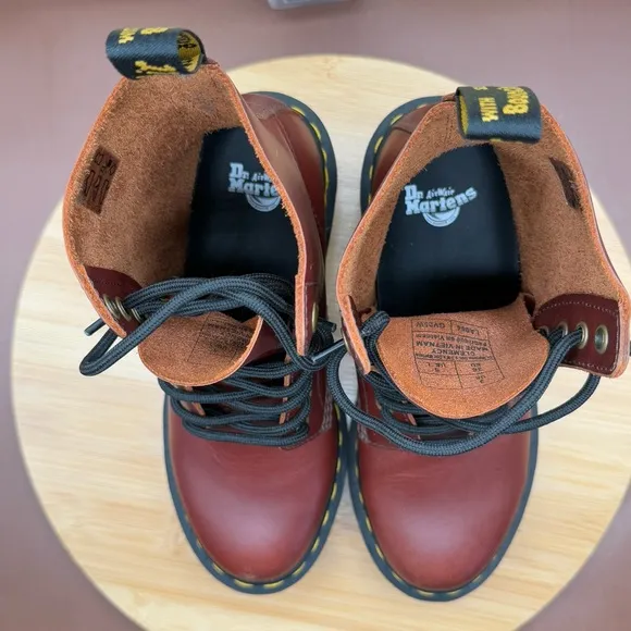 Dr. Martens Women’s Clemency Lace-Up Boots Brown Sz 5