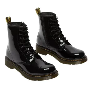 Dr Martens Youth 1460 Patent Leather Lace Up Combat Boots Sz 5M 6L