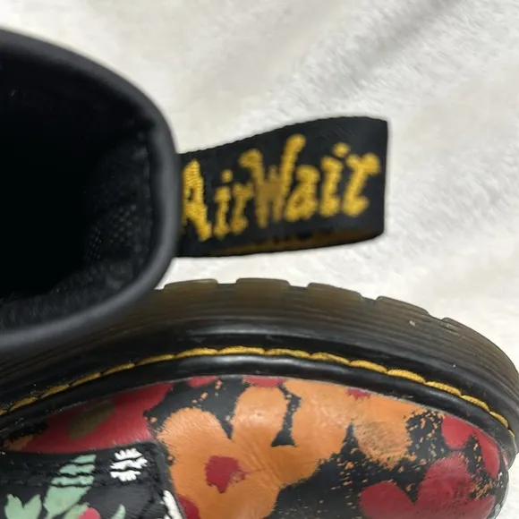 Dr.Martens YOUTH 1460 FLORAL MASH UP LEATHER LACE UP BOOTS US 3