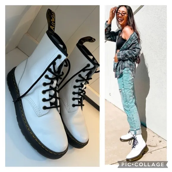 Dr.martens zavala Smooth Leather Lace Up Boots size 7