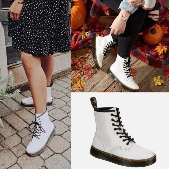 Dr.martens zavala Smooth Leather Lace Up Boots size 7