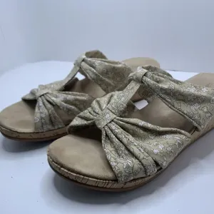 Easy Street Wedge Slide Sandals - Amberlee-Natural