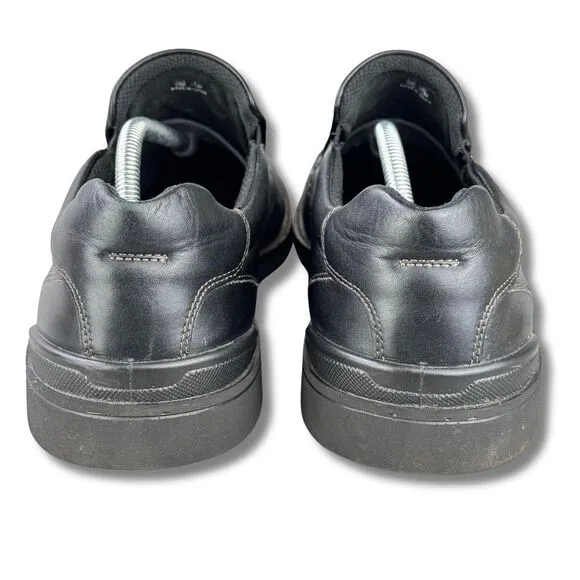 ECCO  Black Slip On Leather Loafers Men's EUR 45, US 11-11.5 &quot;Fenn&quot; Venetian