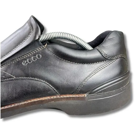 ECCO  Black Slip On Leather Loafers Men's EUR 45, US 11-11.5 &quot;Fenn&quot; Venetian