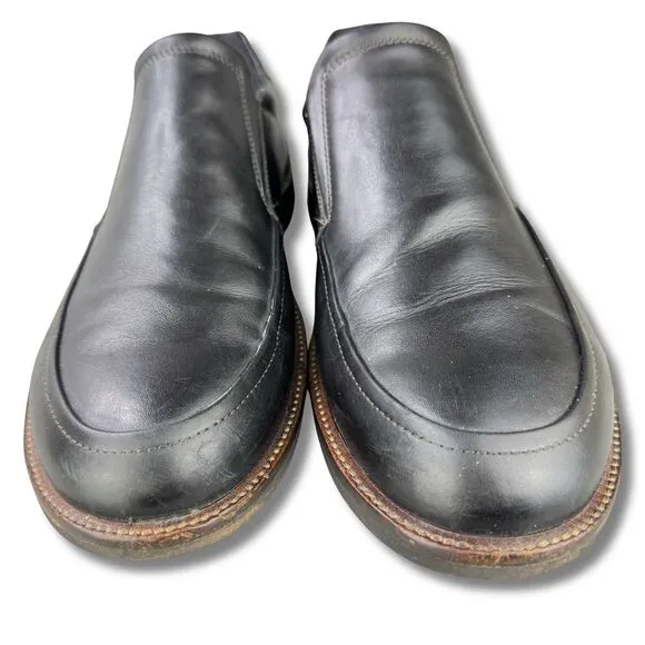 ECCO  Black Slip On Leather Loafers Men's EUR 45, US 11-11.5 &quot;Fenn&quot; Venetian