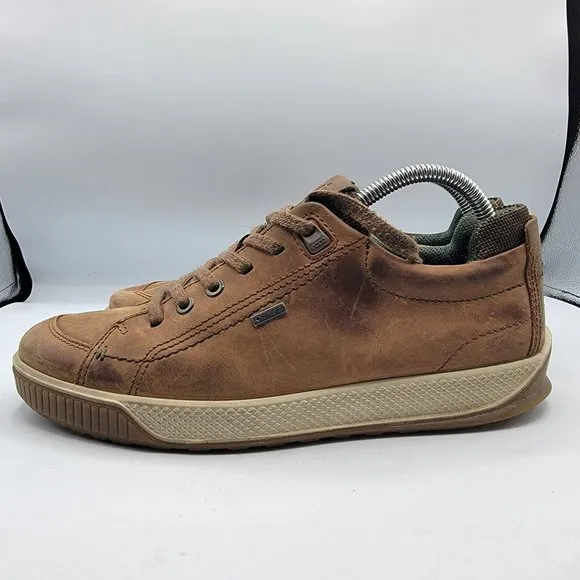 Ecco Byway Tred GTX Sneakers Mens 6 Goretex Shoes Brown Outdoor Casual Lace Up