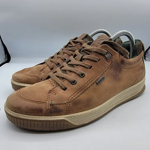 Ecco Byway Tred GTX Sneakers Mens 6 Goretex Shoes Brown Outdoor Casual Lace Up