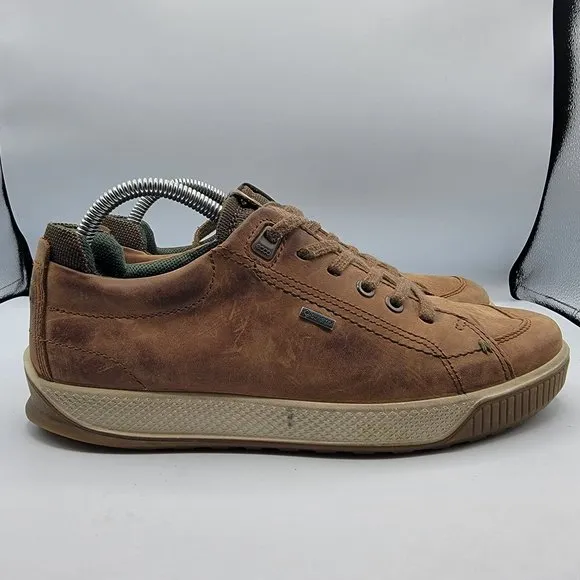 Ecco Byway Tred GTX Sneakers Mens 6 Goretex Shoes Brown Outdoor Casual Lace Up