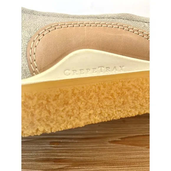 ECCO Crepetray Womens Slip On Loafers Leather Shoes Sz 11 EU 42 Color Sage Grey