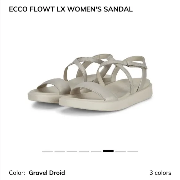 ECCO Flowt Lx Leather Ankle Sandals.