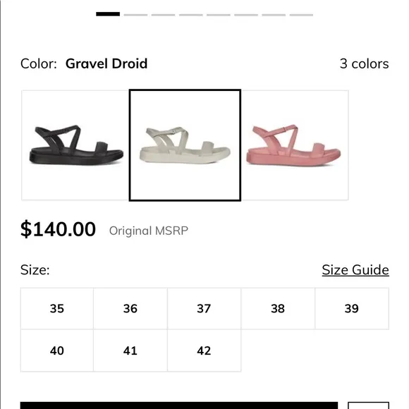 ECCO Flowt Lx Leather Ankle Sandals.