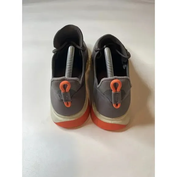 Ecco Phorene Hydromax Women's Gray Leather Casual Sneakers Sz EU39 US 8-8.5