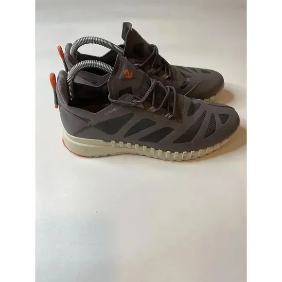 Ecco Phorene Hydromax Women's Gray Leather Casual Sneakers Sz EU39 US 8-8.5
