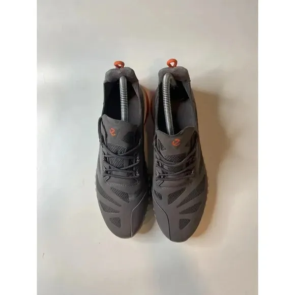 Ecco Phorene Hydromax Women's Gray Leather Casual Sneakers Sz EU39 US 8-8.5