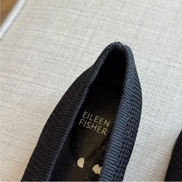 Eileen Fisher Black Knit Flats